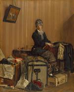 欧洲12-19世纪油画一_Antonio Mancini - The Customs